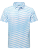 Blue White Honeycomb Polo